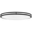 Sunlite 32-in Oval LED Double Band Fixture CCT Tunable Black Finish Online Sale