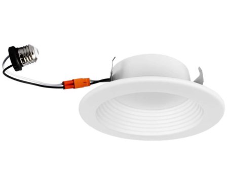 Sunlite 4-in 10w CCT Tunable LED Baffle Recessed Downlight Retrofit Fixture For Discount