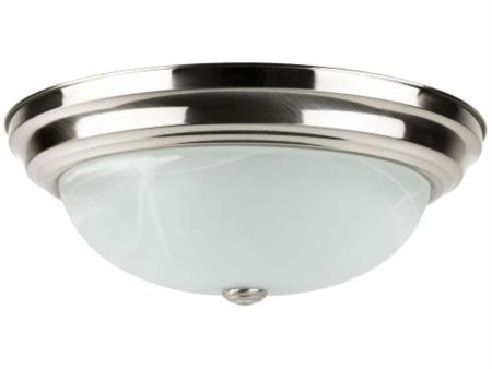 Sunlite 13-in 20w Round LED Dome Fixture CCT Tunable Brushed Nickel Finish Hot on Sale