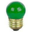 25Pk - Sunlite 7.5w S11 Colored Indicator Medium Base Ceramic Green Light Bulb Sale