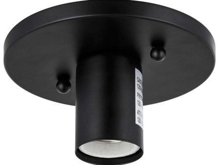 Sunlite 60w 120v E26 Medium Base Antique Style Socket in Black Finish For Sale