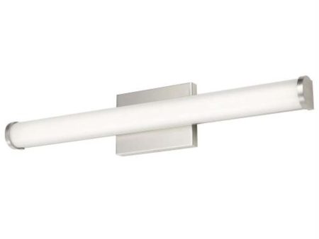 Sunlite 24-in 24w CCT Tunable Brushed Nickel LED Linear Bar Vanity Light Fixture Online Sale