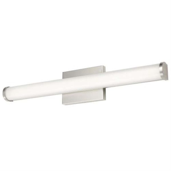 Sunlite 24-in 24w CCT Tunable Brushed Nickel LED Linear Bar Vanity Light Fixture Online Sale