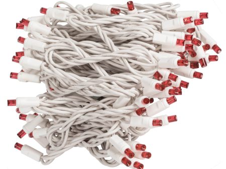 Vickerman 100Lt LED Magenta White Wire Wide Angle EC Set 4-in x 34 ft Long Online Hot Sale