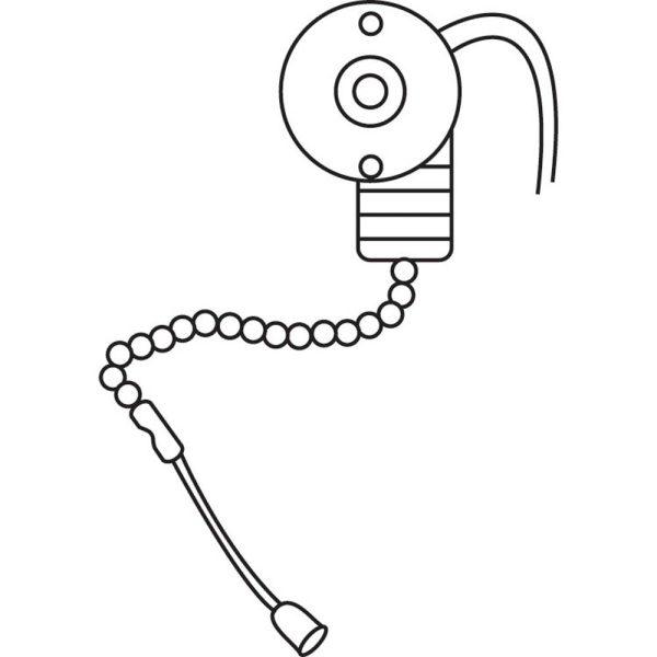 25Pk - Sunlite E191 25PK 125-250v Single Pole ON OFF Pull Chain Switch Fashion