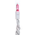 Vickerman 100Lt LED Magenta White Wire Italian EC 4-in x 34 ft Long Online Sale