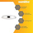 Sunlite 13-inRound LED Solid Band Fixture CCT Tunable White Finish - 100w-equiv Cheap