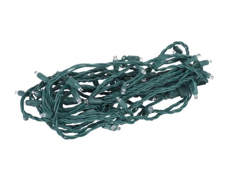 Vickerman 50Lt LED Warm White Green Wire Wide Angle Coax Set 4-in x 16 ft Long Discount