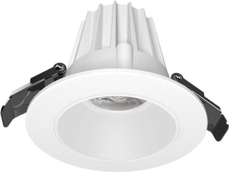 Sunlite 8w Round LED Regressed Anti Glare Canless Downlight 4000K Cool White Online Sale