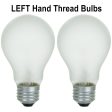 2PK - Sunlite 100w 120v A19 Left Hand Thread Medium Base Frost Light Bulb Fashion