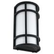 Sunlite 12-in CCT Tunable Outdoor Decorative Wall Sconce 100-277v Black finish Sale