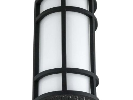 Sunlite 12-in CCT Tunable Outdoor Decorative Wall Sconce 100-277v Black finish Sale