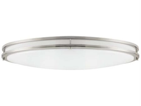 Sunlite 32-in Round LED Double Band Fixture CCT Tunable Brushed Nickel Finish Hot on Sale