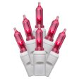 Vickerman 50Lt LED Magenta White Wire Italian EC 6-in Sp 25 ft Long Online Hot Sale