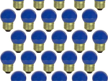 25Pk - SUNLITE 7.5w S11 120v Medium Base Blue Bulb Online Sale