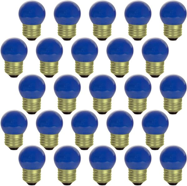 25Pk - SUNLITE 7.5w S11 120v Medium Base Blue Bulb Online Sale