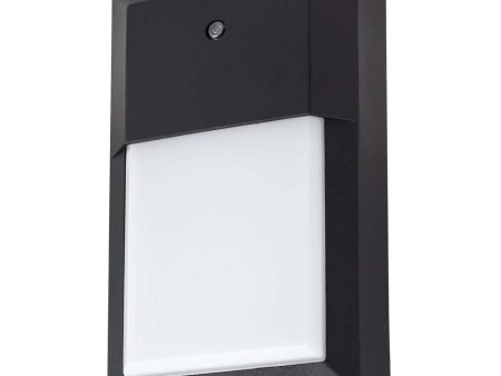 Sunlite 12w 120v 850 Lumen CCT Tunable Black Finish Led Mini Wall Pack Fixture For Discount