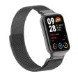 Xiaomi Smart Band 8 Pro Magnetic Band Stainless Steel Milanese Watch Strap with Connector - Black Online Sale