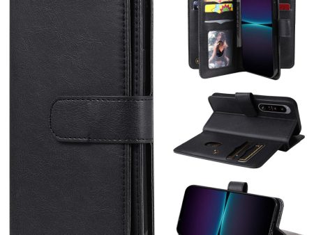 10-slot wallet case for Sony Xperia 1 IV - Black For Cheap