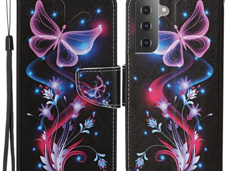 Wonderland Samsung Galaxy S22 Plus flip case - Shimmering Butterfly For Discount