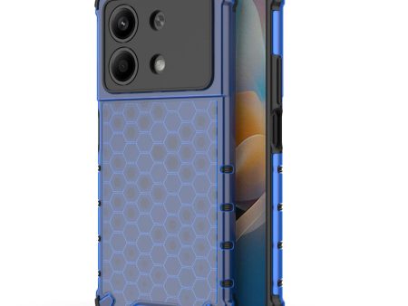 Bofink Honeycomb Xiaomi Redmi Note 13R Pro cover - Blue Online Sale