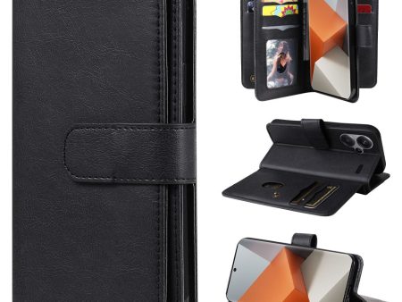 10-slot Xiaomi Redmi Note 13 Pro Plus wallet case - Black Online now