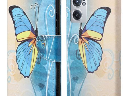 Wonderland OnePlus Nord CE 2 5G flip case - Blue Butterfly Online Hot Sale