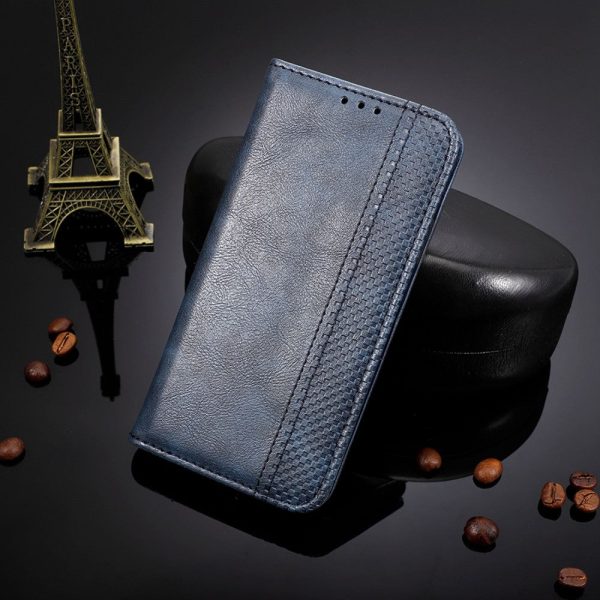 Bofink Vintage HTC Desire 22 Pro leather case - Blue For Cheap