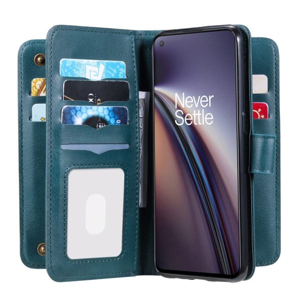 10-slot wallet case for OnePlus Nord CE 5G - Dark Green Fashion