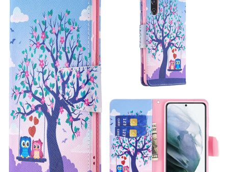 Wonderland Samsung Galaxy S21 FE flip case - Tree and Owl For Cheap