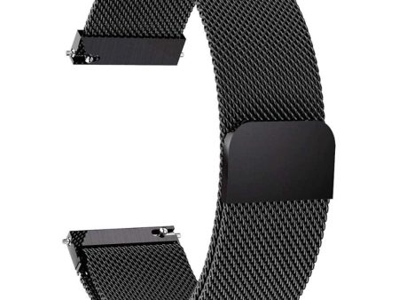 Garmin Vivomove Luxe milanese stainless steel watch strap - Black For Discount