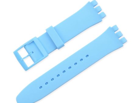 20mm Universal silicone watch strap - Baby Blue Fashion