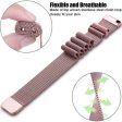 Garmin Vivomove Luxe milanese stainless steel watch strap - Rose Pink Hot on Sale