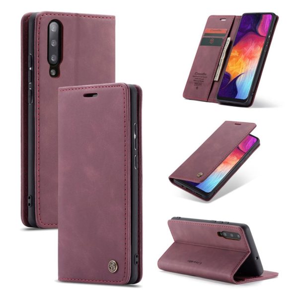 CaseMe Samsung Galaxy A50 Vintage Case - Wine Red Cheap