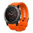 Garmin Forerunner 935   Fenix 5   5 Plus silicone watch band - Orange For Discount