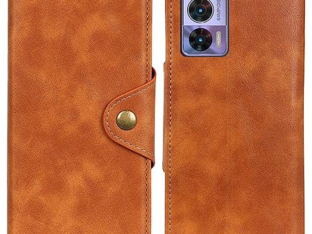 Alpha Motorola Edge 30 Neo flip case - Brown on Sale