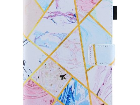 Amazon Kindle Paperwhite 5 (2021) cool pattern printing PU leather flip case - Geometry Marble Pattern Online Hot Sale