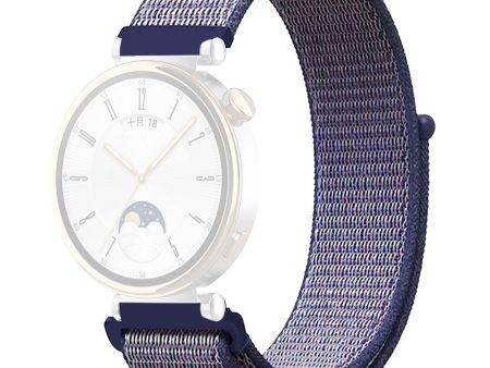 Huawei Watch GT 4 41mm   Garmin Venu 3S Watch Band 18mm Nylon Loop Adjustable Wrist Strap - Midnight Blue Online now