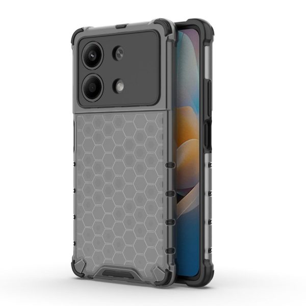 Bofink Honeycomb Xiaomi Redmi Note 13R Pro cover - Black Online Sale