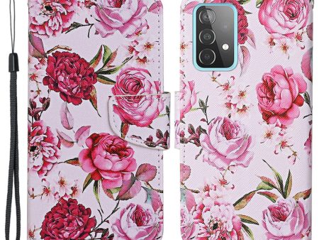 Wonderland Samsung Galaxy A53 5G flip case - Peony Flowers For Discount