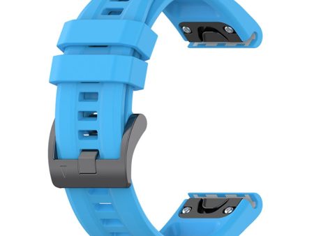 Garmin Fenix 7X   7X Solar   Tactix 7 silicone watch strap - Sky Blue Sale