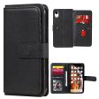 10-slot wallet case for iPhone Xr - Black Fashion