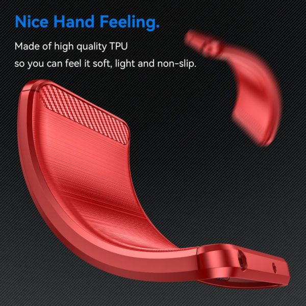 Carbon Flex Xiaomi Poco F6   Xiaomi Redmi Turbo 3 cover - Red For Cheap