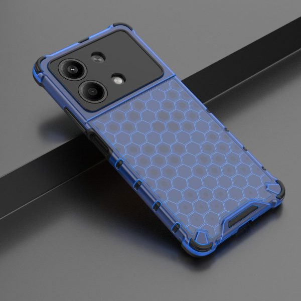 Bofink Honeycomb Xiaomi Redmi Note 13R Pro cover - Blue Online Sale