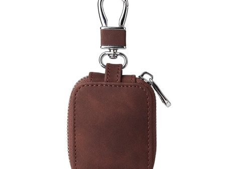 AirPods 3   2   Pro leather storage bag with keychain - Coffee Hot on Sale