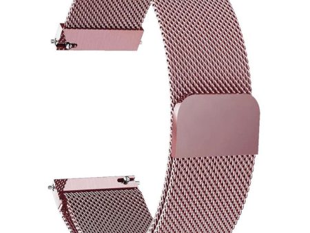 Garmin Vivomove Luxe milanese stainless steel watch strap - Rose Pink Hot on Sale