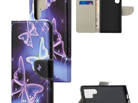 Wonderland Samsung Galaxy S22 Ultra flip case - Sparkling Butterflies Supply