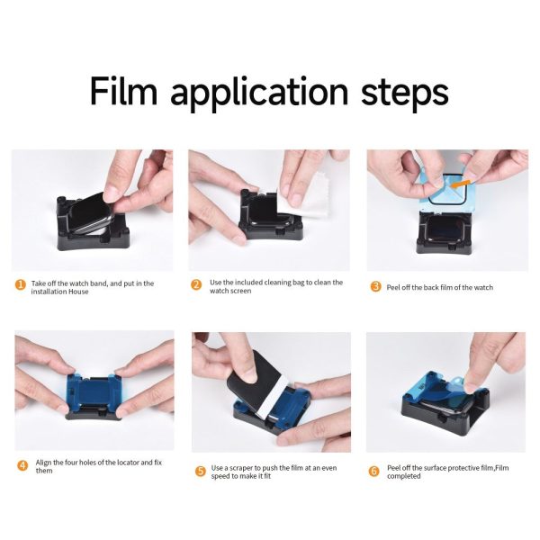 WIWU JD-107 Apple Watch Series 7   8 41mm soft film Screen Protector Smart Watch Screen Film with Install Tool For Cheap