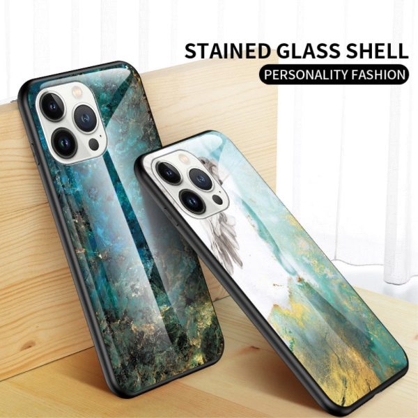 Fantasy Marble iPhone 14 Pro cover - Black Marble Online now