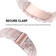 20mm smooth resin watch strap for Garmin watch - Pink   White on Sale